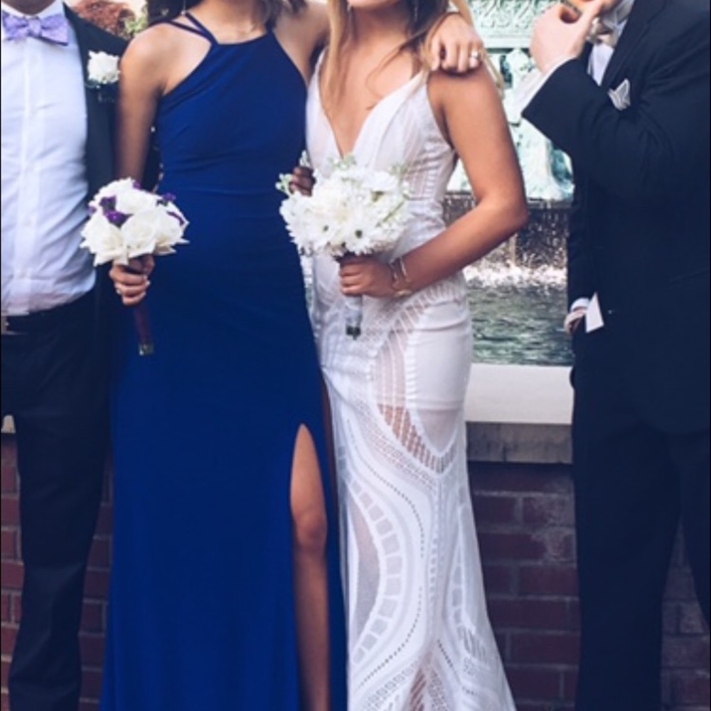 Long white gown
